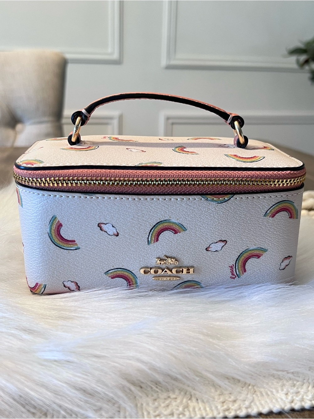Coach All Over Rainbow Jewelry/Vanity Case - Picture 9 of 9